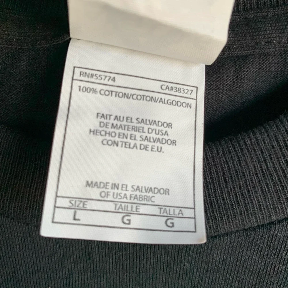 W.I.F.E. Men’s Black Graphic Short Sleeve T-Shirt Size Large - Picture 4 of 5